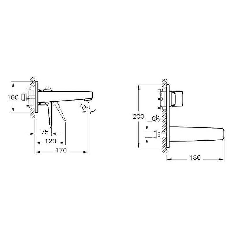 Смеситель для раковины Vitra Root Square A4273829EXP Медь
