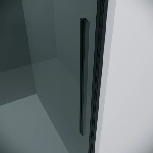 Душевая стенка Grossman Galaxy 90 200.K33.01.90.21.10 профиль Черный матовый стекло тонированное