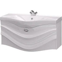 Тумба с раковиной Aima Design Eclipse 110 У40418 подвесная Белая