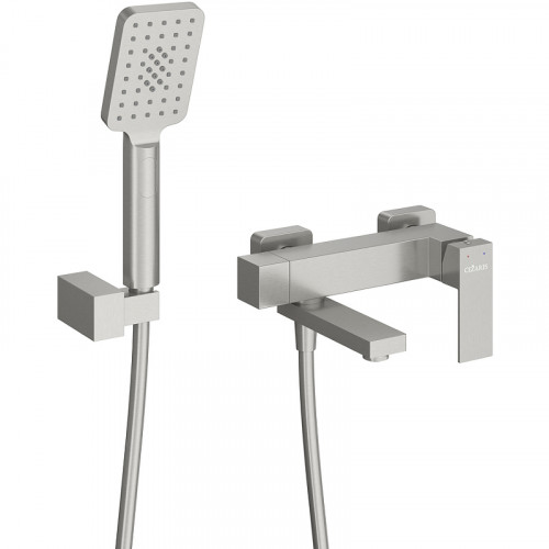 Смеситель для ванны Cezares Slider SLIDER-VD-IN Сатин нержавеющая сталь на стену