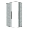 Душевой уголок Grossman Galaxy 110x70 L 300.K33.01.70R11L.10.02 профиль Хром стекло шиншилла