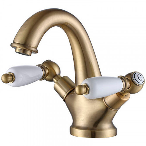 Смеситель для раковины Caprigo Adria-Classic 03-520-vot Бронза латунь