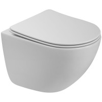Унитаз BelBagno Amanda-Tor BB051CH-TOR-FC/BB051SC подвесной с сиденьем Микролифт фаянс подвесной