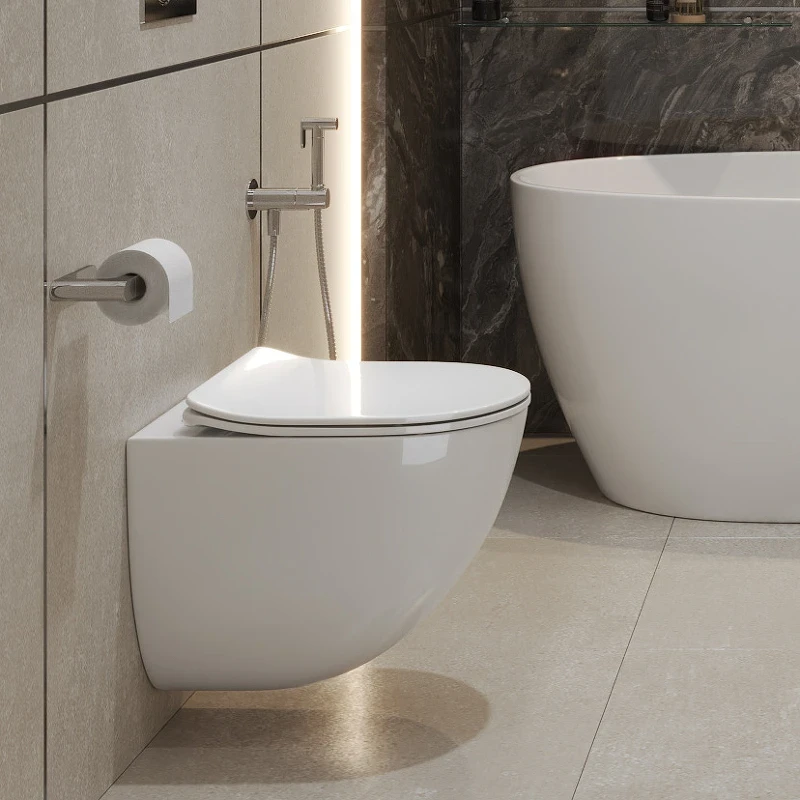 Унитаз BelBagno Amanda-Tor BB051CH-TOR-FC/BB051SC подвесной с сиденьем Микролифт фаянс подвесной