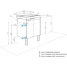 Тумба под раковину Aquaton Сканди Doors 55 1A278801SDZ90 Белый глянец, Дуб рустикальный МДФ / ЛДСП