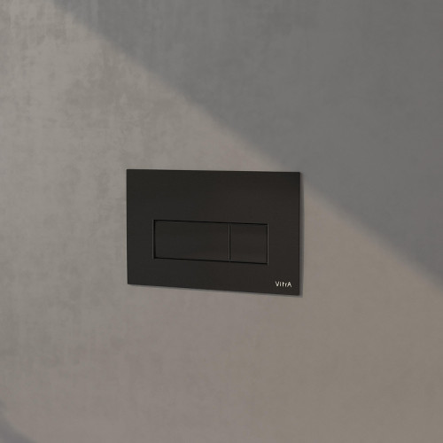 Унитаз с инсталляцией DIWO Анапа + VitrA V-Fix Core 732-5800-01 (626364) с сиденьем Микролифт с клавишей смыва цвет Матовый черный