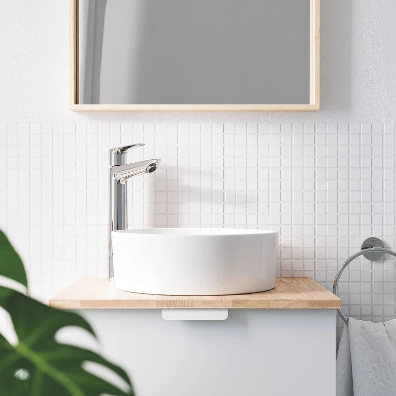 Смеситель для раковины Grohe BauEdge 23761001 Хром латунь