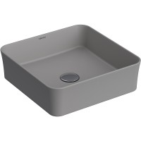 Раковина-чаша Berges Ego SL 38 181060 Серая матовая фарфор накладная