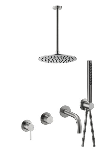 Душевая система Benesque Lumiere 21017702 цвет Никель брашированный