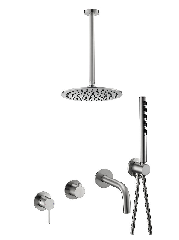Душевая система Benesque Lumiere 21017702 цвет Никель брашированный