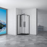 Душевой уголок RGW Stilvoll SV-53-B 100х100 06325300-14 профиль Черный стекло прозрачное
