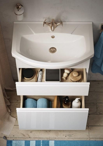 Тумба под раковину Aqwella Rodos 85 ROD01082N Белая