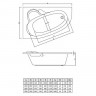 Акриловая ванна C-Bath Atlant 140x100 CBA00101L без гидромассажа