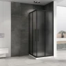 Душевой уголок Abber Schwarzer Diamant 100x100 AG02100BMH профиль Черный стекло матовое