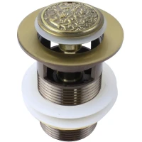Донный клапан Bronze de Luxe Florence 21964 click-clack Бронза