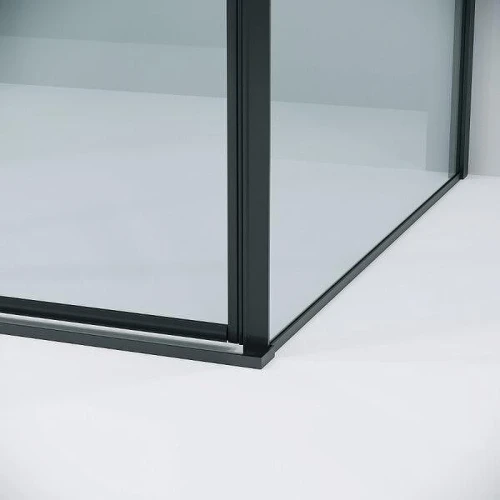 Душевой уголок Grossman Galaxy 100x100 120.K33.01.1010.21.00 профиль Черный матовый стекло прозрачное