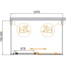 Душевой уголок Cezares Molveno 140x80 MOLVENO-AH-12-140/80-C-Cr-IV профиль Хром стекло прозрачное