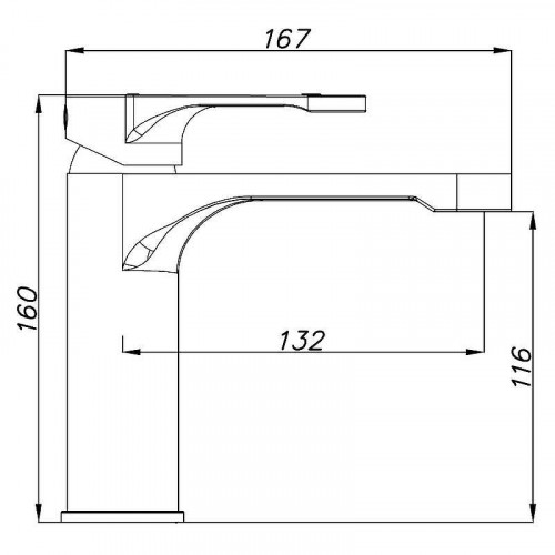 Смеситель для раковины Azario Viano AZ-158345226 цвет Белый матовый