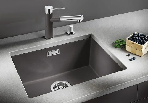Кухонная мойка Blanco Rotan 500-U 521353 Кофе искусственный камень (литьевой мрамор) встраиваемый