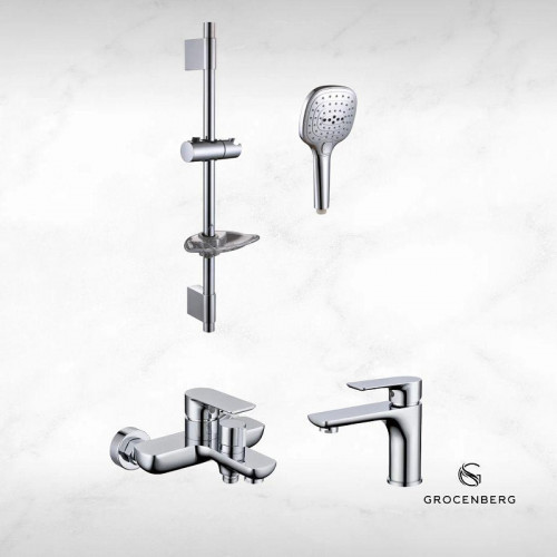 Комплект смесителей Grocenberg GB1009CR Хром