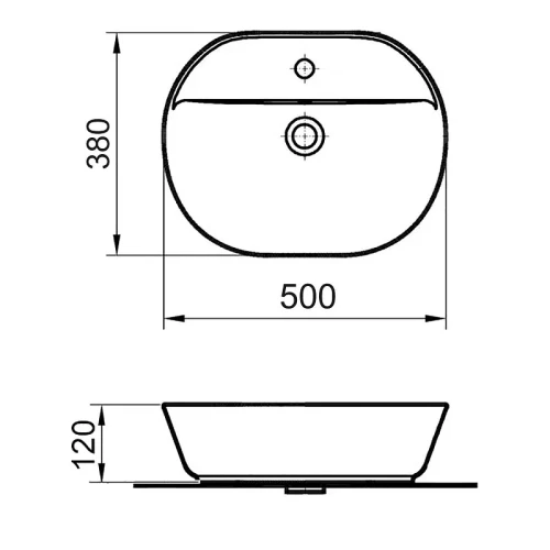 Раковина Azario 50 AZ-2202 SP цвет Белый