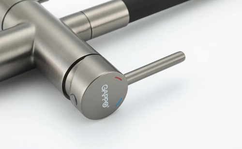 Смеситель для кухни Gappo G4398-39 Оружейная сталь Черный латунь