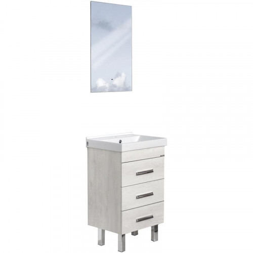 Тумба с раковиной Comforty Никосия 50Н 00-00017092 Дуб белый