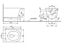 Унитаз подвесной Toto GP CW553MUNW1 цвет Белый без сиденья