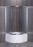 Душевой уголок Esbano ESR-8010 80x80 ESUGR8010 профиль Хром стекло рифленое