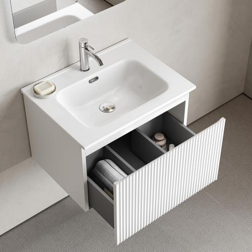 Тумба под раковину Sancos Snob R 1.0 60 SNR1.060W подвесная цвет Bianco