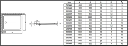 Душевой поддон из материала Flight Jacob Delafon Flight Safe 140x80 E62453-F-M53 цвет Серый