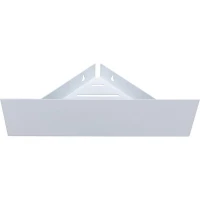 Металлическая полка Aquanet Магнум Н 28 341542 угловая Белая матовая