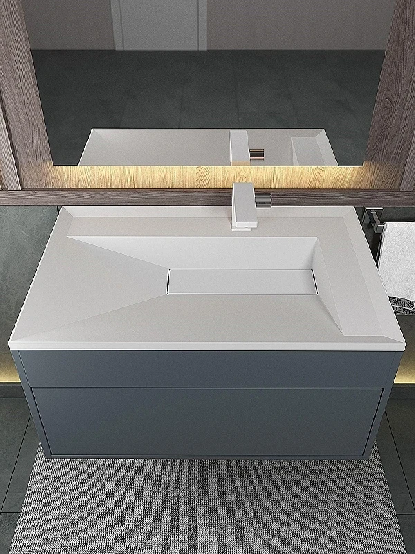 Раковина Uperwood Lotus Premium 80 35480000000 цвет Белый матовый