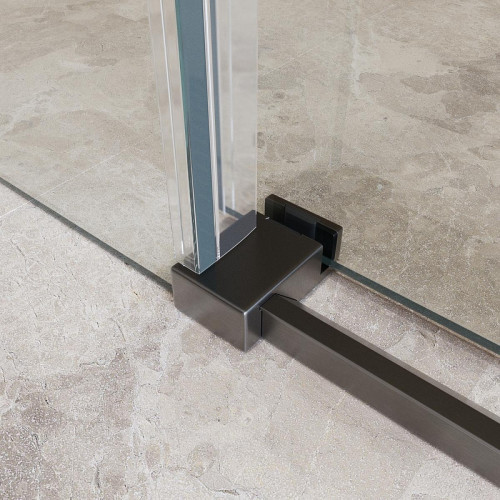 Душевой уголок BelBagno Soft Close-2 120x80 SOFT_CLOSE-2-AH-1-120/80-C-GM профиль Оружейная сталь стекло прозрачное