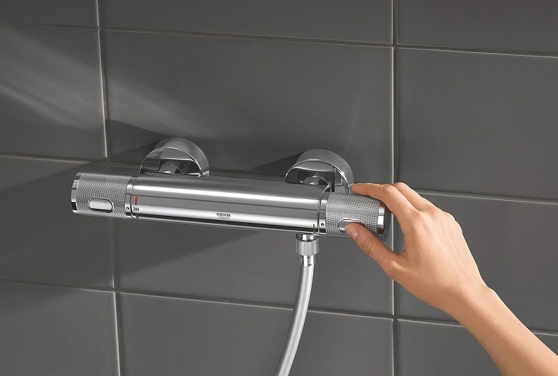 Смеситель для душа Grohe Grohtherm 1000 Performance 34827000 с термостатом Хром латунь на стену