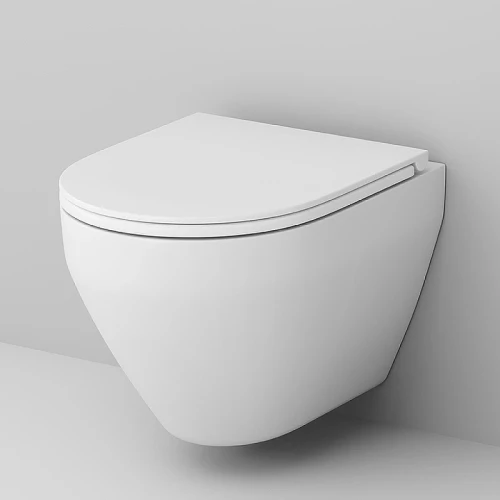 Комплект унитаза с инсталляцией AM.PM Spirit V2.0 FlashClean IS100151.701700 с сиденьем Микролифт и клавишей смыва Хром глянцевый фарфор подвесной