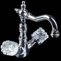 Смеситель для раковины Boheme Crystal 272-CRST Хром латунь