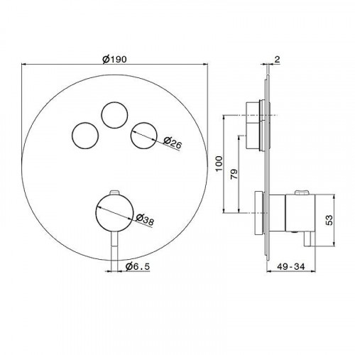 Смеситель для душа Newform X-Steel 316 70427EX.50.050 с термостатом цвет Inox