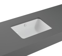 Раковина Vitra S20 55 7475B003-0618 Белая фарфор встраиваемый