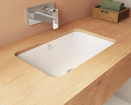 Раковина Vitra S20 55 7475B003-0618 Белая фарфор встраиваемый