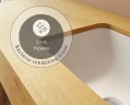 Раковина Vitra S20 55 7475B003-0618 Белая фарфор встраиваемый