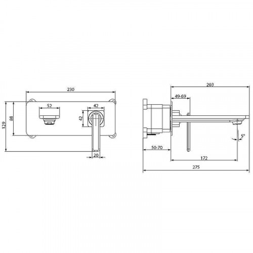 Смеситель для раковины Lemark Mista LM6426WG Белый Золото