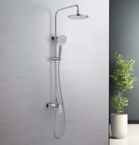 Душевая система Aquatek Бетта AQ2160CR Хром латунь на стену