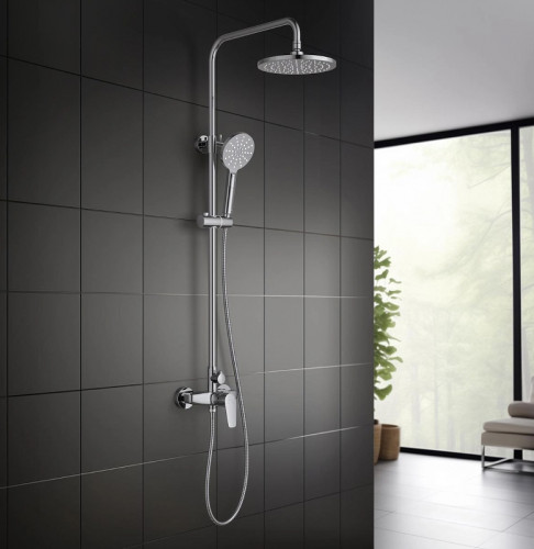 Душевая система Aquatek Бетта AQ2160CR Хром латунь на стену