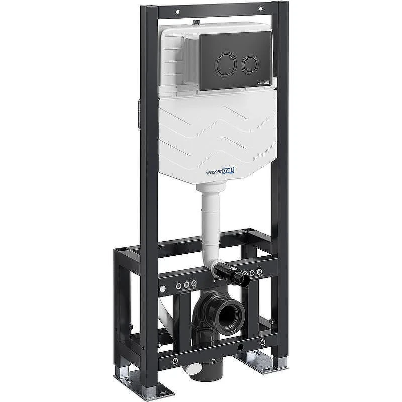 Инсталляция WasserKRAFT Dill 61TLT.010.ME.MB01 для унитаза с Черной матовой клавишей смыва