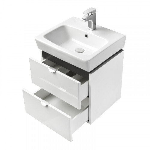Тумба под раковину Aquaton Скай 50 1A238001SY010 подвесная Белый МДФ / ЛДСП