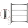Электрический полотенцесушитель Azario Verona 500x600 П4 AZ04756 диммер слева Хром