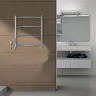 Электрический полотенцесушитель Azario Verona 500x600 П4 AZ04756 диммер слева Хром