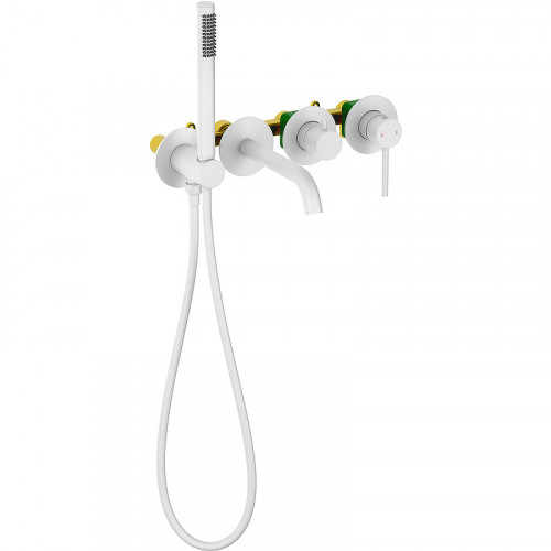 Смеситель для ванны Timo Saona 2314/16YSM Белый матовый латунь встраиваемый