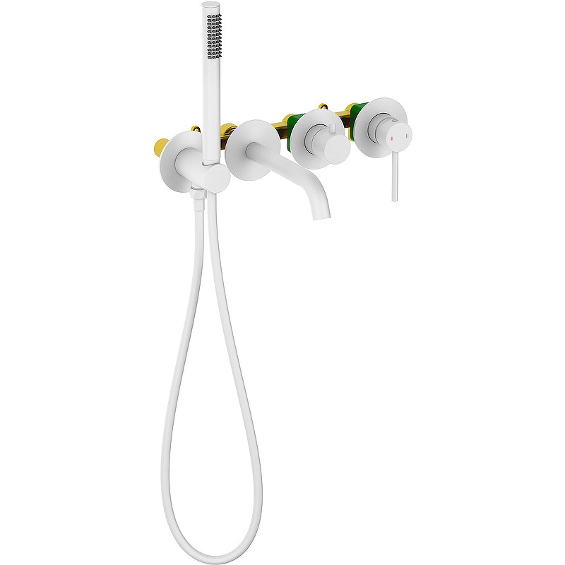 Смеситель для ванны Timo Saona 2314/16YSM Белый матовый латунь встраиваемый